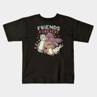 Best Friends Forever Dark by Tobe Fonseca Kids T-Shirt